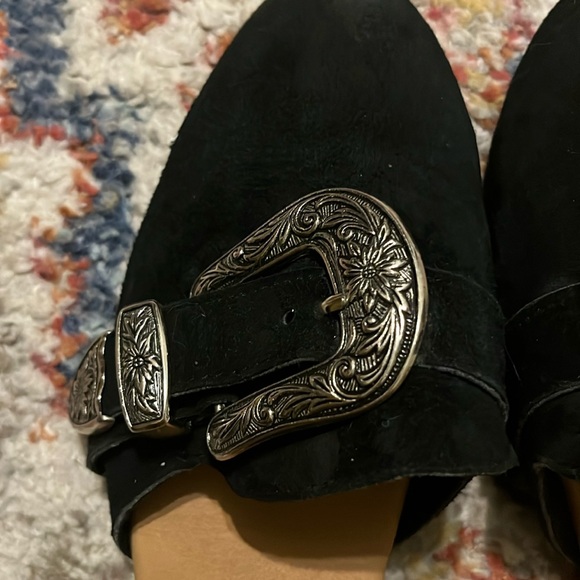 Free People James Smith Buckle Mule Loafer Sz 41 - Picture 2 of 4